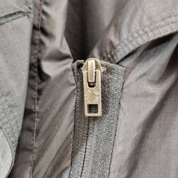 North Face Hyvent Black double Breasted Trench Coat Womens M - Picture 12 of 12